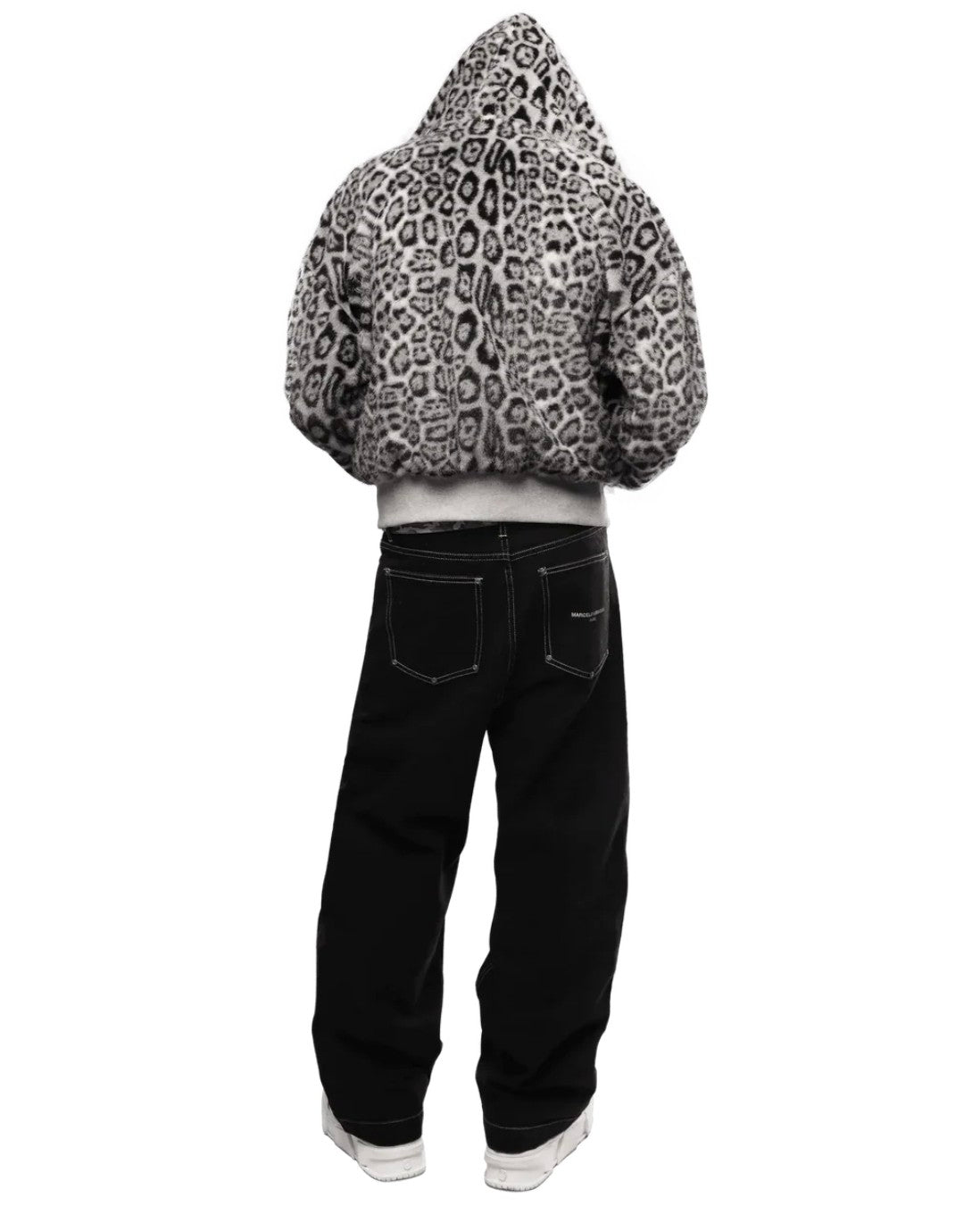 snow leopard zip-up